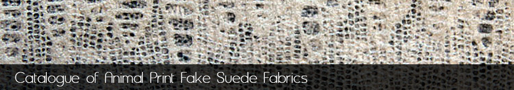 Manufacture and sale of Animal Print fake suede fabrics.